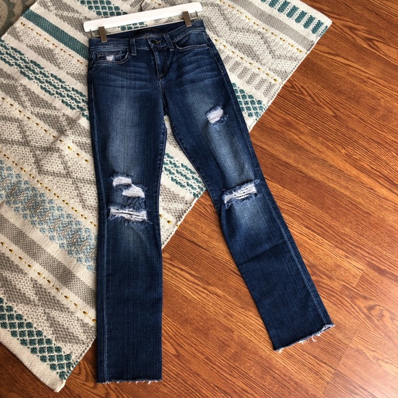 Joe's Jeans Denim - Joe’s Distressed Straight Leg Jeans Sz 24